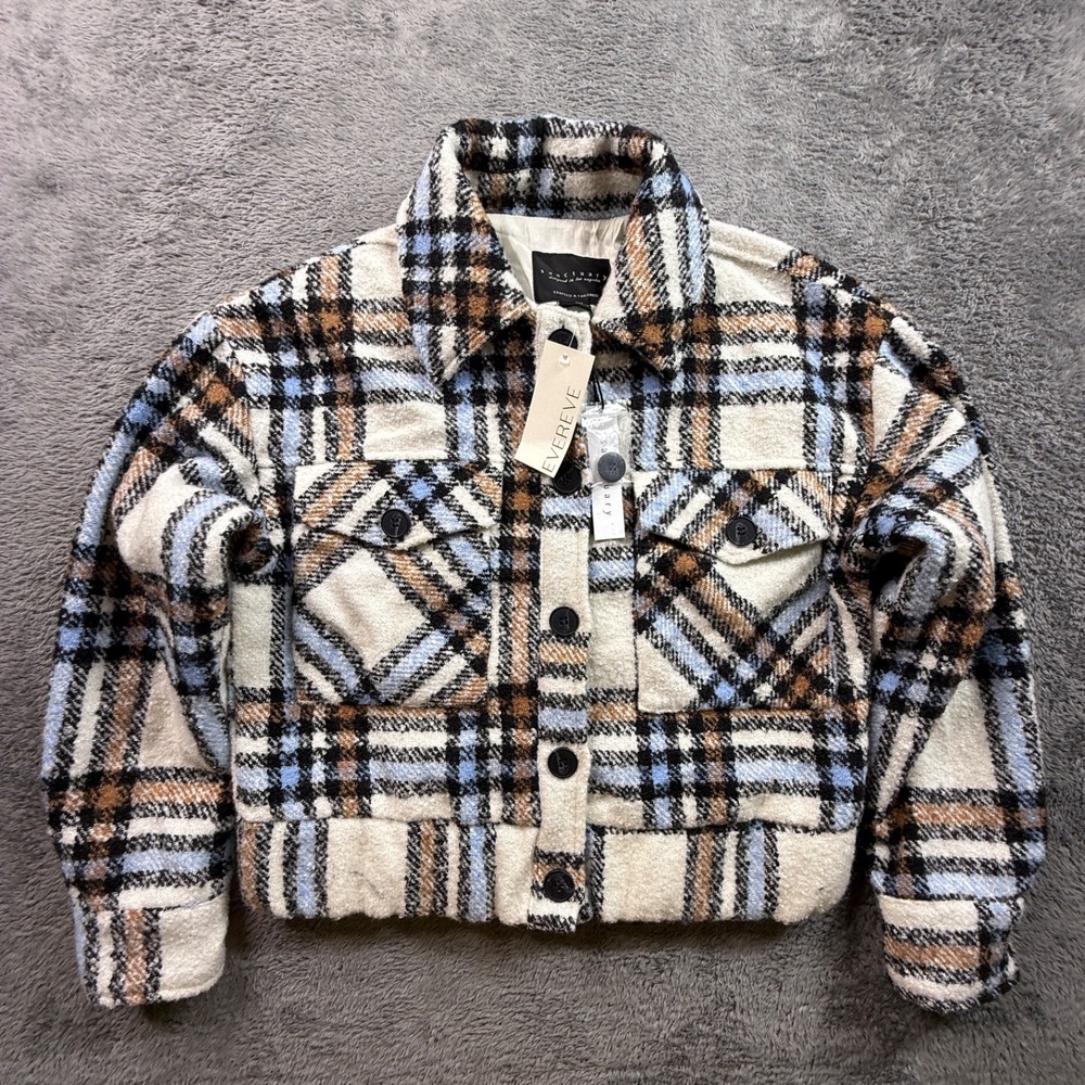 NWT SANCTUARY Shay Plaid Tie Waist Jacket Size S